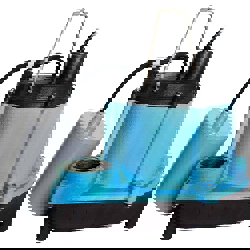 Sump Sewage & Effluent Pump: Piggyback Mechanical Float, 9A, 115V